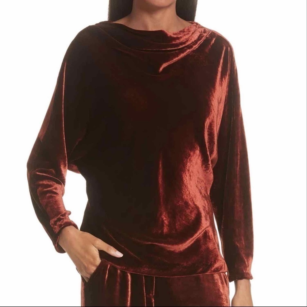 ALC Miller Cowl neck velvet top size 6